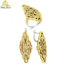 Gümüş Taşlı Set